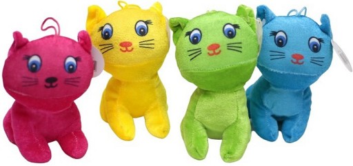 Mačiatko maskot 4 farby - 17cm