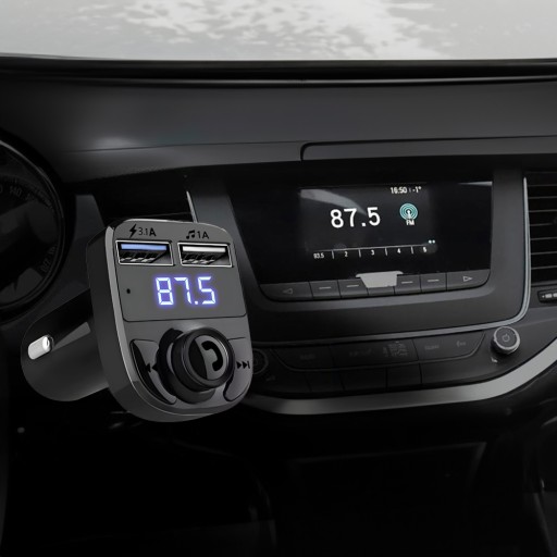 BLUETOOTH FM VYSIELAČ MP3 NABÍJAČKA PREHRÁVAČ BT AUDIO VYSIELAČ