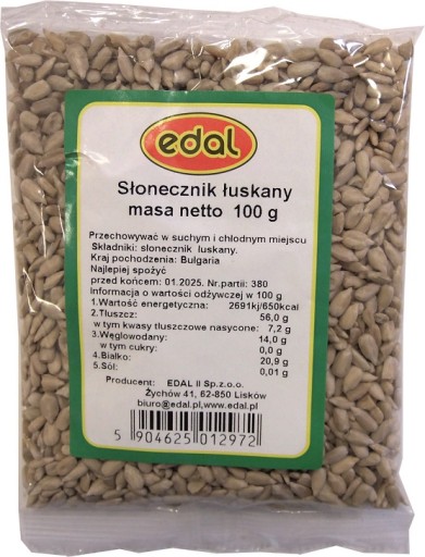 PD Edal lúpané slnečnicové semienka 100g
