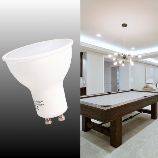 LED ŽIAROVKA GU10 8W = 70W TEPLÁ FARBA 3000K NEBLIKAJÚCA DO OBÝVAČKY