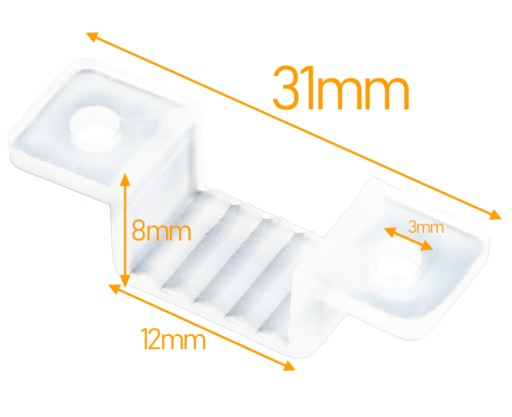 Držiak na LED pás SMD2835 na 230V IP67