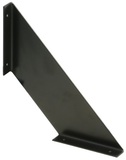DEKORATÍVNA PODPORKA POLICE 200 x 200 mm ČIERNA PRE PODPORU DOSKY DRŽIAK POLICE
