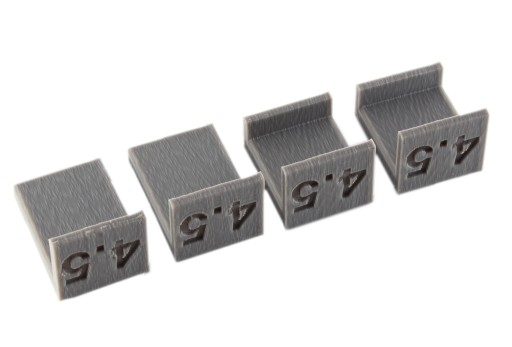Dištančné podložky na nastavenie čiel 4,5 mm, 4 kusy