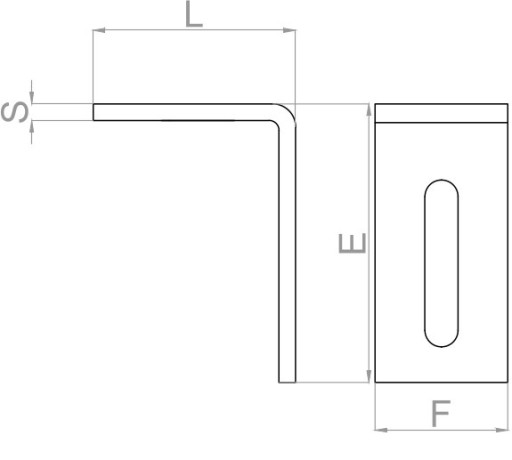 MONTÁŽNY UHOL KONEKTOR S NASTAVENÍM 61x84x40