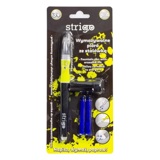 STRIGO zmazateľné pero s čiernym hrotom