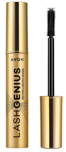 AVON GENIUS BLACKEST BLACK MASCARA 5V1 10ml