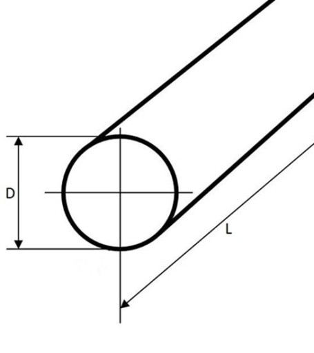 Mosadzná valcová tyč fi17, dĺžka 100 mm (10 cm)