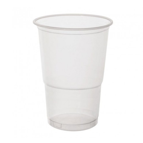 Plastový PP tulipánový hrnček na pivo 95mm 400ml 50 ks.