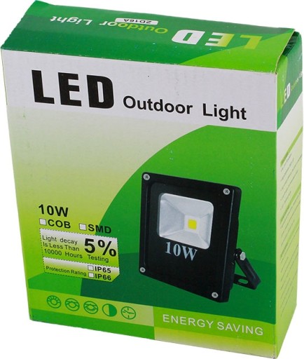 HALOGÉNOVÝ LED REFLEKTOR 10W STUDENÁ BIELA 900 ML SVIETIDLO