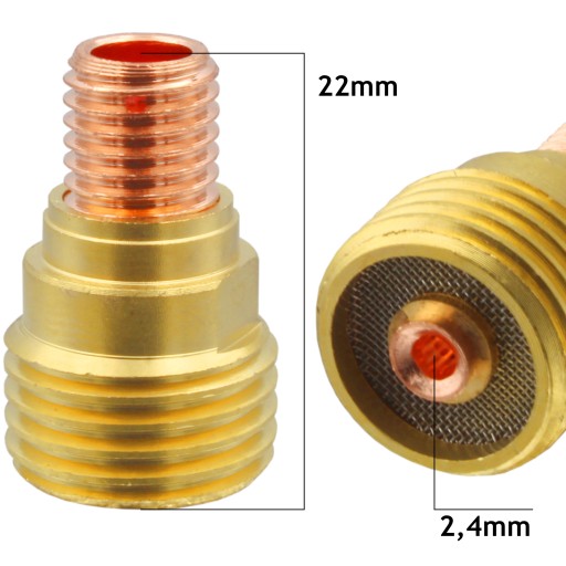 Vogelmann 2x TIG plynový objektív 2,4 mm SR9 SR20
