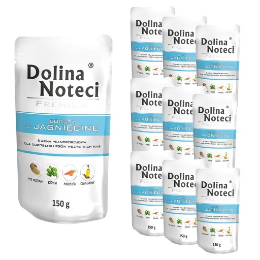 DOLINA NOTECI VLHČENÉ KRMIVO PRE PSA JAHŇACIA 150g