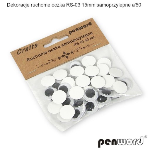 KREATÍVNE DEKORÁCIE POHYBLIVÉ SAMOLEPIACE OČI