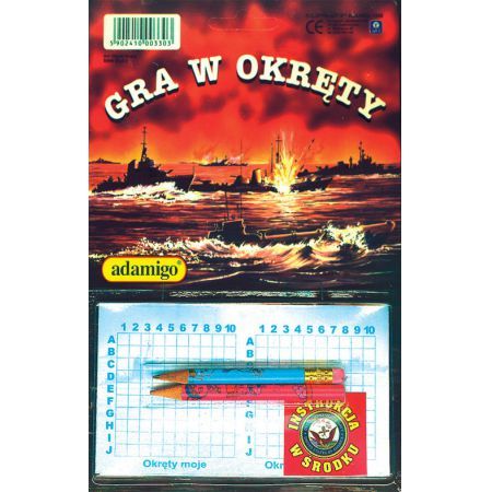 LOĎNÁ HRA - Sada listov papiera a ceruziek, ADAMIGO