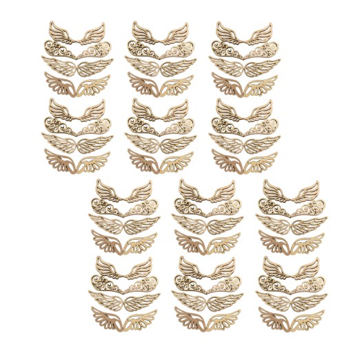 KRÍDLA DREVENÁ ŠTIPKA DREVENÉ ANJELSKÉ KRÍDLA DIY WOOD CRAFT 80 KS