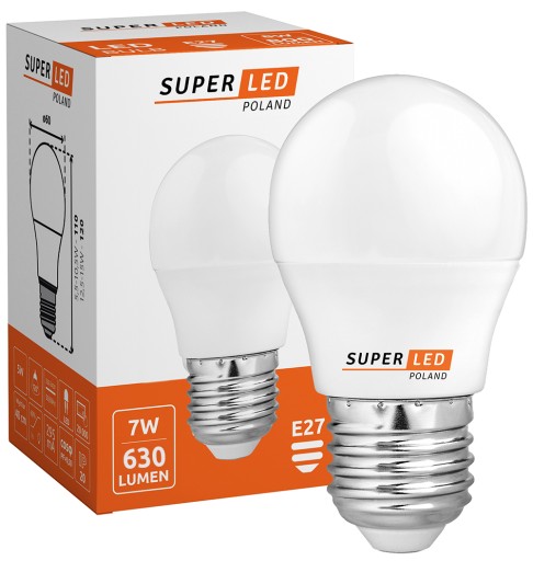LED žiarovka E27 7W 2835 silná guľa PREMIUM