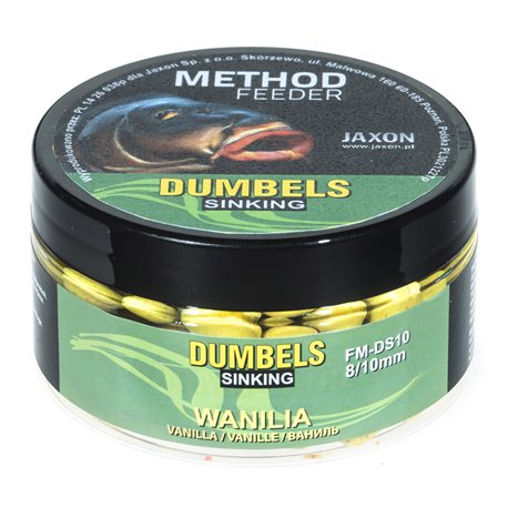 DUMBELLS Method Feeder Jaxon 8/10mm VANILKA
