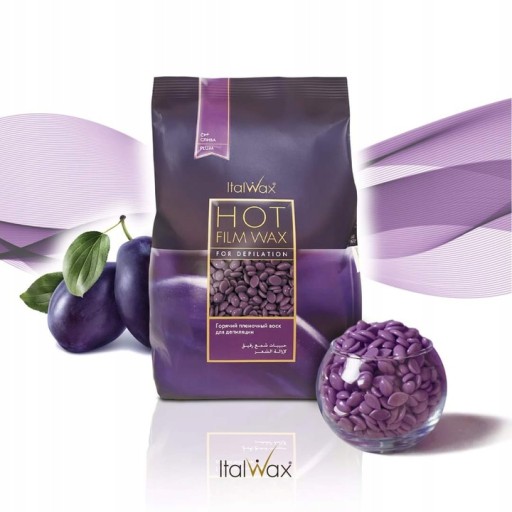 ItalWax Plum tvrdý vosk v granulách 100g
