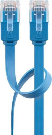 RJ45 kat.6 sieťový kábel Plochý U/UTP 5 m