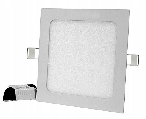 LED stropný panel pod omietku, štvorcový, 12W