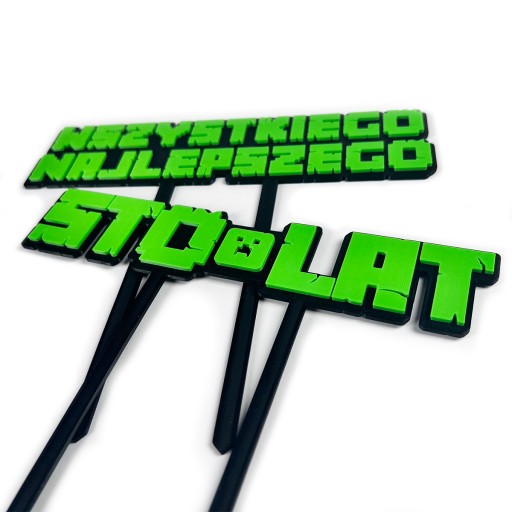 KAJAWIS LETTERS 3D písmenkové ozdoby na tortu v LEGO štýle narodeninových dekorácií