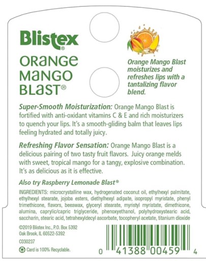 Orange Mango Blast Blistex hydratačný balzam na pery 4,25 g