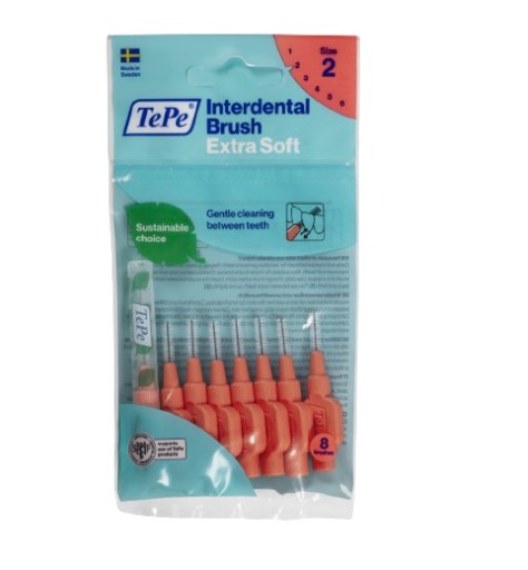 TePe Extra mäkké medzizubné kefky 0,5mm svetločervené 8 ks