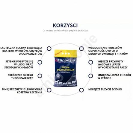 Suchá dezinfekcia Sandezia 4 kg