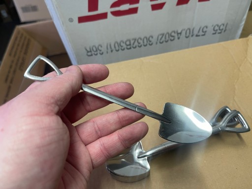 Lyžica, ozdobná dezertná lyžička na kávovú tortu, LOPATY, LOPATY