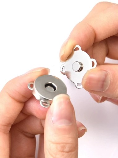 MAGNETICKÉ ZAPÍNANIE NA SAMOŠITIE 14MM STRIEBORNÉ