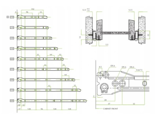 Valčekový sprievodca nábytkom L-350 biely