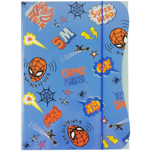 A4 Spider Man zložka s gumičkou