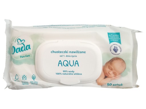 Vlhčené obrúsky Dada Pure Care Aqua
