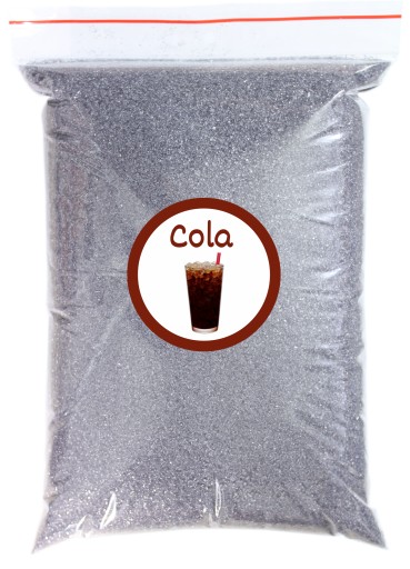 Cukor do cukrovej vaty Cola 1kg Black Grey Cola Dry