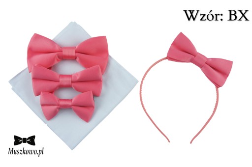 Čelenka CORAL PINK s mašľou do vlasov