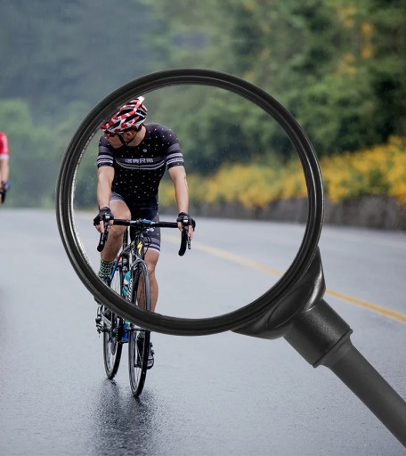 ZRKADLO NA BICYKEL VEĽKÉ 3D NASTAVITEĽNÉ ŠIROKÉ ZOBRAZENIE UHLU PRE SKÚTER