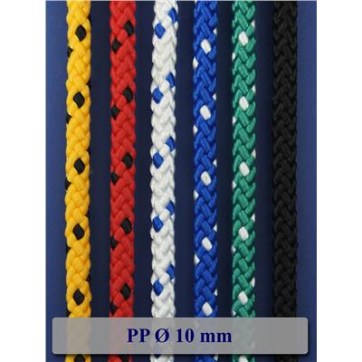 PP LANO HLADKÝ POLYPROPYLÉN BEZ JADRA FI 10MM 1M