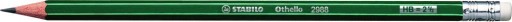 Stabilo Othello 2988 HB ceruzka s gumou zelená x 6 KS