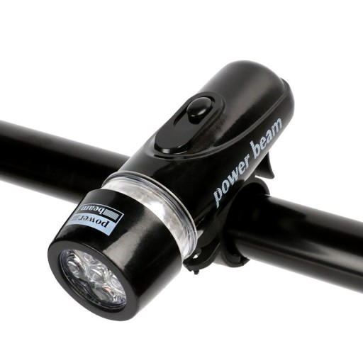 PREDNÁ LED LAMPA NA BICYKEL + DRŽIAK NA FĽAŠU