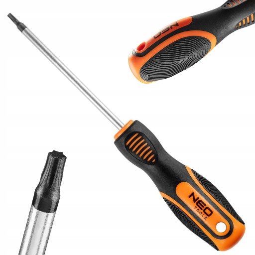 NEO SKRUTKOVAČ TORX SKRUTKOVAČ T15 X 100MM OCELOVÝ MAGNET POHODLNÁ RÚČKA 04-187