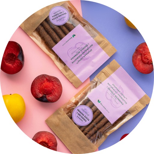 Slivkové závitky, prírodné prebiotikum, ovocie, vitamínový snack, 50 g