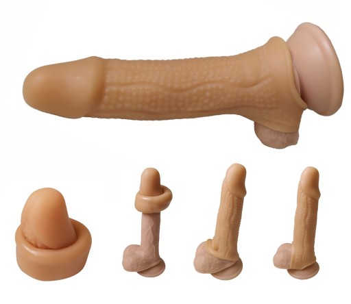 ZHRÚŠŤUJÚCI SILIKÓNOVÝ KRYT NA PENIS A SEMENNÍKY