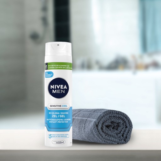 NIVEA MEN Sensitive chladivý gél na holenie 200 ml
