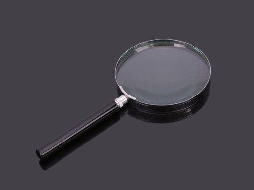 KLASICKÉ LUPOVÉ SKLO 100MM KOV