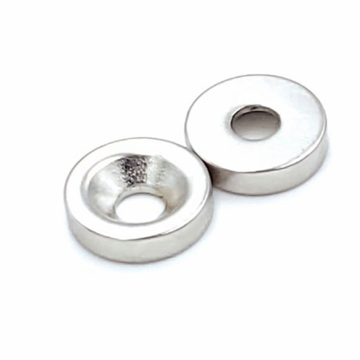 NEODYMOVÝ MAGNET S OTVOROM NA SKRUTKU 12x3mm okrúhly, cylindrický, HUNTER 10KS