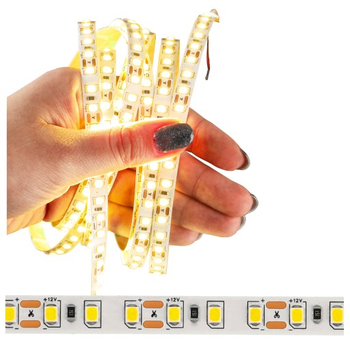 LED pás 14,4W/1m 12V 1M 100CM VÝKONNÝ SMD 5050 Pre osvetlenie nábytku 3 farby