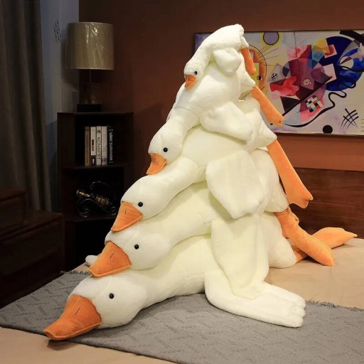 VEĽKÁ PLYŠOVÁ HUSKA PIPA MASKOT PLYŠOVÝ VANKÚŠ HUS 50 CM F0369