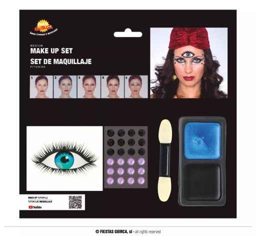Halloweensky make-up kit s tretím okom