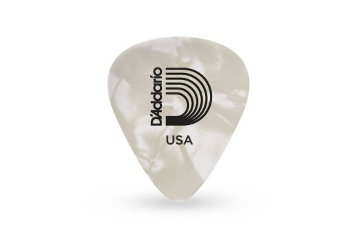 Gitarové trsátko D'addario biely celuloid 1.0