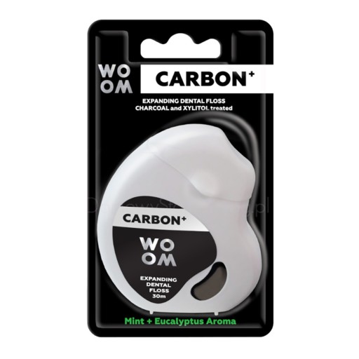 Carbon+ expandujúca zubná niť s aktívnym uhlím 30m