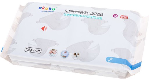 AKUKU VOŇANÉ TAŠKY NA POUŽITÉ PLIENKY x100